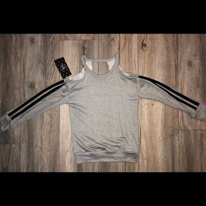 NWT Cold Shoulder Sweatshirt